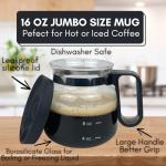 Mini Mocha - Coffee Pot Coffee Mug - 16 oz Funny Coffee Pot Mug - Great Novelty Mug That Friends & Coworkers will love - Makes a Great Gift for Friends