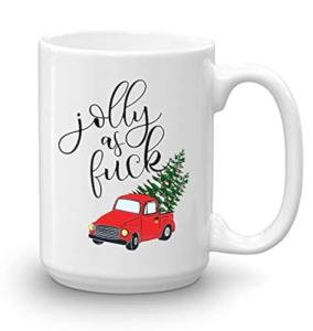 BLUE RIBBON Christmas, Funny Movie Mugs Gift from Family, Friends in Decorative Box 15 oz