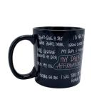 Island Dogs Giant Affirmations 22-Ounce Funny Coffee Mug – Large Ceramic Cup for Coffee Lovers With Bold Affirmations & Dirty Words – Fun & Inspirational Gift