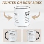 Slugeren Gifts for Coworkers Boss, Work Forecast Coffee Mug, Funny Coworker Sarcasm Appreciation Gifts for Men Women, Besties Gift for Women, 11Oz