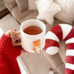 YLOKO Cute Shiba Inu Ceramic Mug wtih Lid and Spoon, 14oz Novelty Coffee Mugs, Cute Dog Cup for Coffee, Tea, Milk, Lovely Gifts for Dog Lovers, Kids, Friends - White