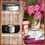 Mifoci Christian Enamel Mugs Gift for Church Inspirational Coffee Mugs with Handle Bible Verse Religious Camping Cups Christmas Church Party Favors Gifts for Clergy Pastor(White,12 Pcs)