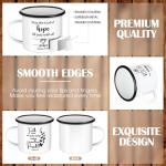 Mifoci Christian Enamel Mugs Gift for Church Inspirational Coffee Mugs with Handle Bible Verse Religious Camping Cups Christmas Church Party Favors Gifts for Clergy Pastor(White,12 Pcs)