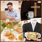 Mifoci Christian Enamel Mugs Gift for Church Inspirational Coffee Mugs with Handle Bible Verse Religious Camping Cups Christmas Church Party Favors Gifts for Clergy Pastor(White,12 Pcs)