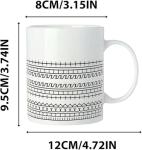 Hidden Message Coffee Mug, Funny Coffee Mug, Gift for Work Bestie, Unique Gift Idea, Modern Coffees Lover Gifts, Funny Offices Gifts for Coworkers & Work Besties (White)