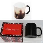 HS&ROXIN Color-Changing Halloween Ceramic Coffee Cup Thermal Horror Mug Spooky Cup Zombie Mug-Novelty Gifts for Halloween Christmas Birthday Mom Dad Friends Men Women