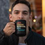 Funny Coffee Mugs For Men White Straight Republican Male Mug, Funny Political Gifts Proud Republican Mug Republican Gifts For Men Straight White Man Funny Republican Mugs Black Mug 15oz Starter Fluid