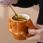 3D Ceramic Mug Muscle Mug Coffee Mug Milk Mug Man Gym Trainer Office Household Creative Funny Water Cup New Year Birthday Gift
