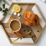 3D Ceramic Mug Muscle Mug Coffee Mug Milk Mug Man Gym Trainer Office Household Creative Funny Water Cup New Year Birthday Gift