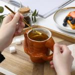 3D Ceramic Mug Muscle Mug Coffee Mug Milk Mug Man Gym Trainer Office Household Creative Funny Water Cup New Year Birthday Gift