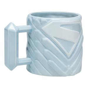 Paladone Superman Fortress of Solitude Shaped Mug, Officially Licensed DC Comics 650ml Ceramic Coffee Cup, Oversized for Tea, Hot Chocolate and More, Superhero Gifts, Blue