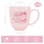Greefun Blush Pink 13oz Coffee Mug- I Am So Lucky Ceramic Affirmation Mug, Inspirational Ceramic Coffee Tea Cup with Handle, Women Girl Lover Gifts