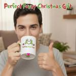 Funny Coffee Mugs Gag Gifts for Coworkers Friends, Unique Novelty Gifts for Christmas Birthday New Year Men Women Adults (11 Oz Green)