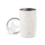 Simple Modern Travel Coffee Mug Tumbler with Flip Lid | Reusable Insulated Stainless Steel Cold Brew Iced Coffee Cup Thermos | Gifts for Women Men Him Her | Voyager Collection | 12oz | Cream Leopard