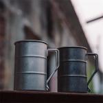 Outdoor 304 Stainless Steel Marco Mug, Industrial Style, Retro Old Creative, Coffee, Camping, Picnic, Beer Mugs