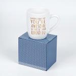 Maustic Thank You Gifts, Sometimes You Forget You're Awesome Mug, Inspirational Encouragement Gifts for Women, Employee Appreciation Gifts, You are Awesome Gifts, Coffee Mugs for Women 12 Oz White