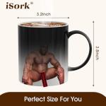 isork Funny Christmas Day Gift For Girlfriend,Heat Changing Coffee Mug,Funny Gag Gifts for Women Men - Message Appears as it Heats, Novelty Gifts for Christmas Birthday