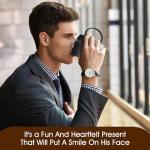 isork Funny Christmas Day Gift For Girlfriend,Heat Changing Coffee Mug,Funny Gag Gifts for Women Men - Message Appears as it Heats, Novelty Gifts for Christmas Birthday