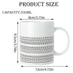 Ylahdent Hidden Message Coffee Mug, 11oz Novelty Funny Ceramic Cup Gift for Work Bestie, Coworkers, Friends, Family (Black)