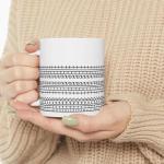 Ylahdent Hidden Message Coffee Mug, 11oz Novelty Funny Ceramic Cup Gift for Work Bestie, Coworkers, Friends, Family (Black)