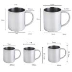 Stainless Steel Coffee Mug Portable Mug Cup Double Wall Travel Tumbler Mug Drinkware Stainless Steel Mug 200ml 220ml 300ml 400ml