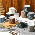 Gandeer 10 Pcs Inspirational Gifts Enamel Mugs with Handle Motivational Coffee Mug 12 oz Inspirational Cups Employee Appreciation Gifts for Assistant Nurse Staff Coworkers Teacher