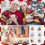 Pcs Christmas Coffee Mugs 12 oz Vintage Snowman Gingerbread Reindeer Funny Ceramic Mugs for Hot Cocoa and Latte Ceramic Winter H