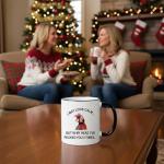 Jmugmt Funny Chicken Rooster Mug, Funny Gifts for Women Men, I May Look Calm But In My Head I've Pecked You 3 Times Mug, Birthday Christmas Gift for Chicken Lover, 11OZ Black Handle