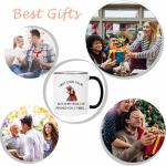 Jmugmt Funny Chicken Rooster Mug, Funny Gifts for Women Men, I May Look Calm But In My Head I've Pecked You 3 Times Mug, Birthday Christmas Gift for Chicken Lover, 11OZ Black Handle