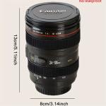 1pc, Camera Lens Coffee Mug, Fun Photography Stainless Steel Lens Mug, Great Gifts For Photographers, Home Supplies, Friends