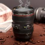 1pc, Camera Lens Coffee Mug, Fun Photography Stainless Steel Lens Mug, Great Gifts For Photographers, Home Supplies, Friends