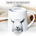 Pavilion Gift Company - Baaahd Bitch - Sheep - 17 Oz Coffee Mug Tea Cup Farm Animal Farmer