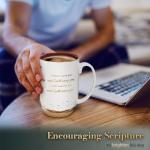 Christian Art Gifts Large Inspirational Ceramic Coffee & Tea Scripture Mug for Men & Women: I Will Carry You Encouraging Bible Verse, Lighthouse Themed Novelty Clay Base Cup, White & Brown, 15 oz.