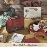 Christian Art Gifts Large Inspirational Ceramic Coffee & Tea Scripture Mug for Men & Women: I Will Carry You Encouraging Bible Verse, Lighthouse Themed Novelty Clay Base Cup, White & Brown, 15 oz.