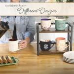 Christian Art Gifts Large Inspirational Ceramic Coffee & Tea Scripture Mug for Men & Women: I Will Carry You Encouraging Bible Verse, Lighthouse Themed Novelty Clay Base Cup, White & Brown, 15 oz.