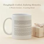 White Elephant Christmas Gifts for Adults Funny Coffee Mug Hidden Message Coffee Mug, Partner In Crime Ceramic Coffee Cup, Funny Birthday Gifts for Women Men Coffee Lover, Unique Gift Idea (White)