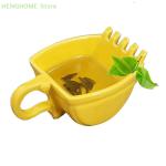1Pc Creative 3D Excavator Bucket Model Cafe Coffee Mug With Spade Shovel Spoon Funny Digger Ashtray Cake Container Tea Cup