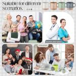 Didaey 4 Pcs Christmas Employee Appreciation Gifts Bulk 12oz Inspirational Ceramic Coffee Mug Thank You Gifts for Xmas Coworker Staff Office Teacher(Boho Colors,Difference Maker)