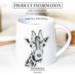 Pavilion Gift Company - Stand Tall & Be Strong - Giraffe - 17 Oz Coffee Mug Tea Cup Zoo Wild Life