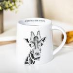 Pavilion Gift Company - Stand Tall & Be Strong - Giraffe - 17 Oz Coffee Mug Tea Cup Zoo Wild Life