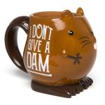 BigMouth Inc Sassy Beaver Coffee Mug – Funny “I Don’t Give a Dam” Ceramic Beaver Cup, 16 oz Novelty Coffee Mugs for Home or Office, Hilarious Animal Gift for Adults