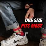 Sillies Socks Funny Coffee Socks - Fueled By Coffee And Sarcasm Socks, Unisex Crew Sock Set, One Size Fits Most 8-13