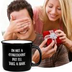 YHRJWN Funny Gifts for Men - 15Oz Funny Coffee Mugs, Humor White Elephant Gift, Christmas Birthday Novelty Cup for Men, Husband, Boyfriend, Black