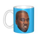 Funny Kanye West Meme Coffee Mugs DIY Custom Rapper Music Producer Ceramic Milk Tea Mug Cup Outdoor Work Camping Cups