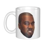 Funny Kanye West Meme Coffee Mugs DIY Custom Rapper Music Producer Ceramic Milk Tea Mug Cup Outdoor Work Camping Cups