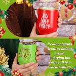 20 Pack Christmas Tumblers Gifts 12 Oz Xmas Funny Tumbler Christmas Stainless Steel Coffee Mugs Set Xmas Insulated Travel Cup wi