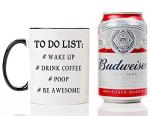 Mecai Funny to do list mug-11 OZ coffee tea cup, Funny Birthday Christmas Gift Ideas for Men Coworkers,Dad and Mom, Husband or Wife, Boyfriend and Girlfriend