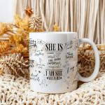 Affordali Inspirational Coffee Mugs for Women, White Ceramic Cup with Motivational Quotes, Affirmation Coffee Mugs - Gift for Mom, Wife, Grandma