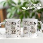 Affordali Inspirational Coffee Mugs for Women, White Ceramic Cup with Motivational Quotes, Affirmation Coffee Mugs - Gift for Mom, Wife, Grandma