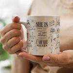 Affordali Inspirational Coffee Mugs for Women, White Ceramic Cup with Motivational Quotes, Affirmation Coffee Mugs - Gift for Mom, Wife, Grandma